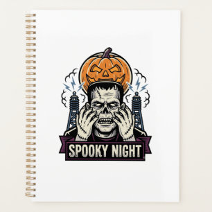 Chemise Halloween Monstre avec Gravure de Lune de