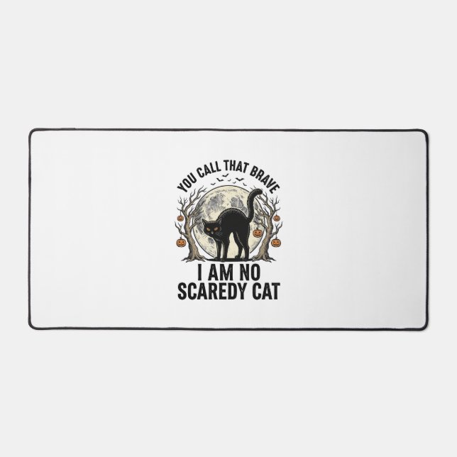 Chemise Halloween Scaredy Cat Gravure Vintage Desi (Recto)