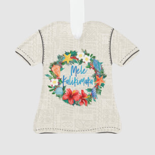 Chemise hawaïenne de Noël de Mele Kalikimaka Alo