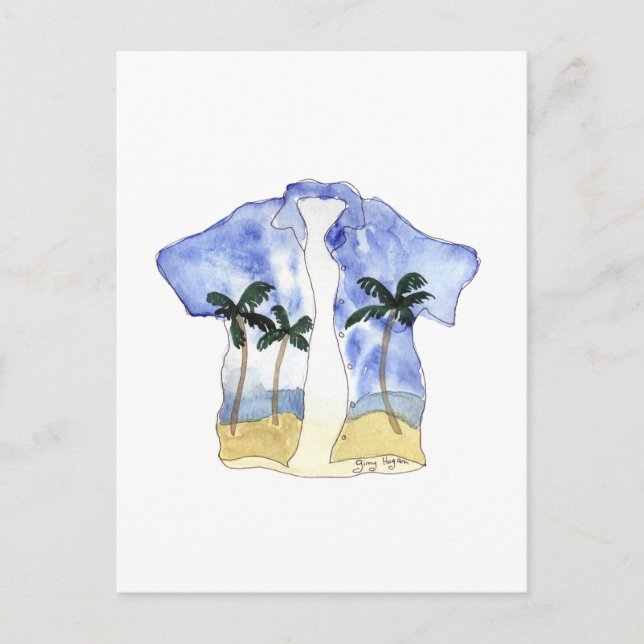 Chemise Hawaiian 1 carte postale (Devant)