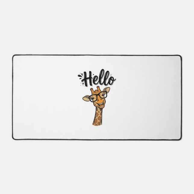 Chemise Hello Giraffe Gravure Vintage Animal Migno (Recto)