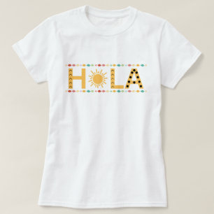 Chemise Hola, T-shirt Hola espagnol, Chemise Hello