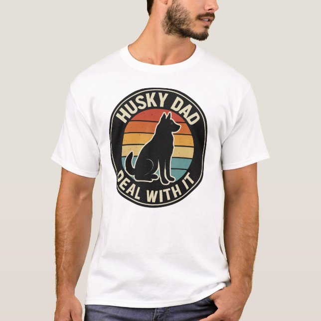 Chemise Husky Papa Faites En Sorte - T-shirt drôle (Devant)