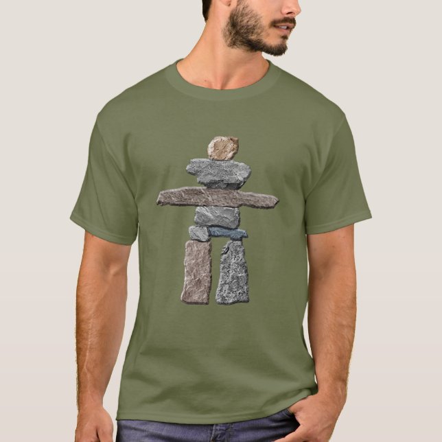 Chemise inukshuk Inuit Stones T-Shirt amérindien (Devant)