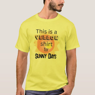 Chemise jaune pour T-Shirt de jours ensoleillés
