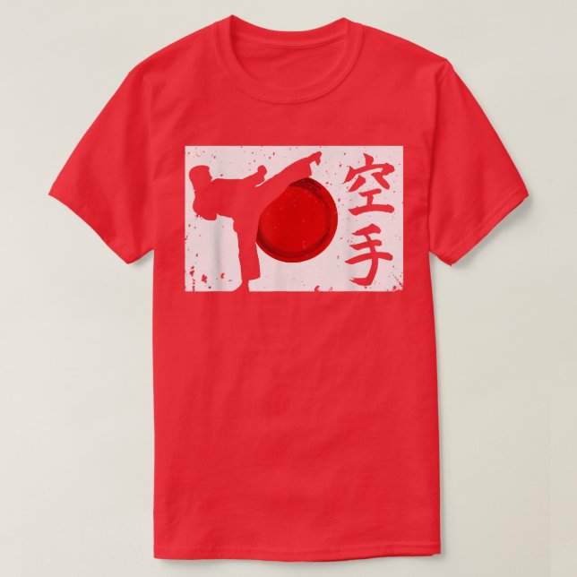 Chemise karaté japonaise Haut Kick (Design devant)