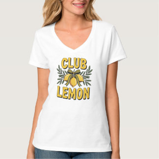 Chemise Lemon Club, T-shirt au citron à la mode po