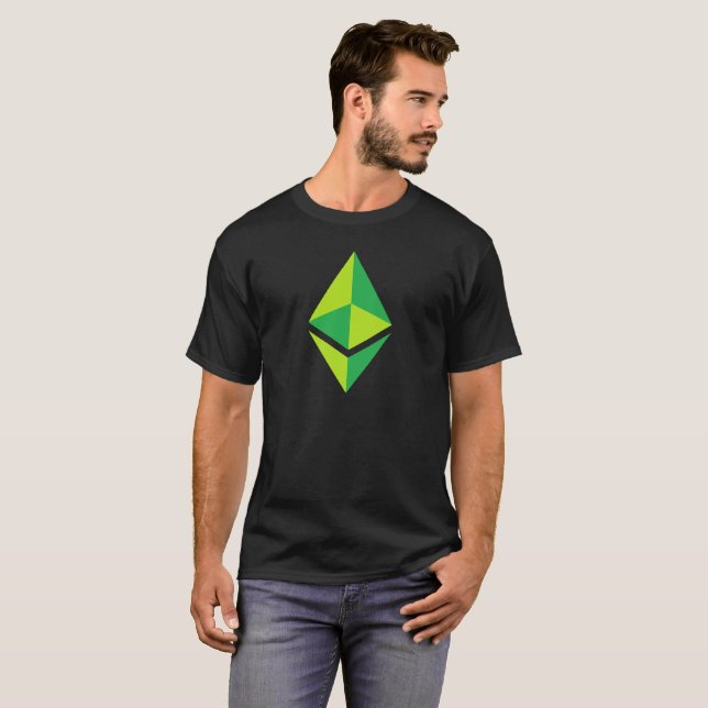 Chemise Logo Vert Ethereum ETH | T-shirt (Devant entier)