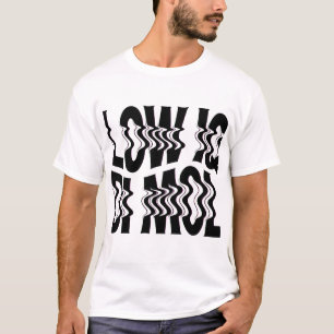 Chemise LOW IQ DI MOL Texte Inversé T-Shirt Mème