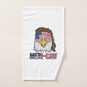 Chemise Meri-Caw Aigle Patriotique Gravure Vintage
