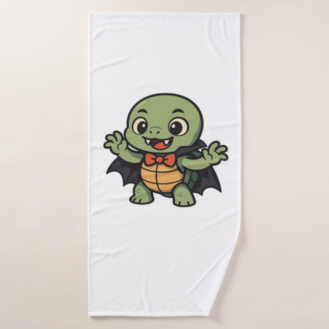 Chemise oversize Halloween vampire tortue effrayan (Serviette de bain)