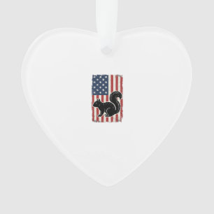 Chemise patriotique écureuil drapeau américain vin