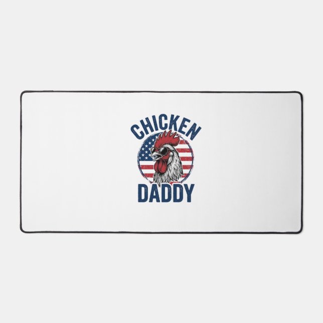 Chemise patriotique vintage Coq Papa Poulet Desi (Recto)