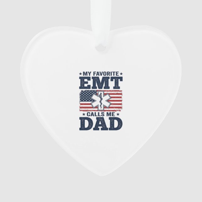 Chemise patriotique vintage Favorite EMT m'appelle (devant)