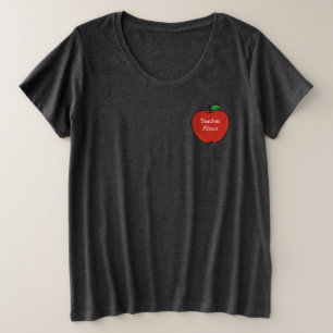 Chemise personnalisée d'Apple de professeur
