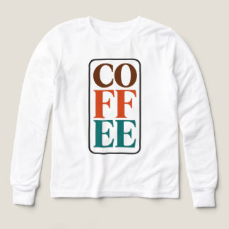 Chemise pour enfants amateur de café Cadeau de caf