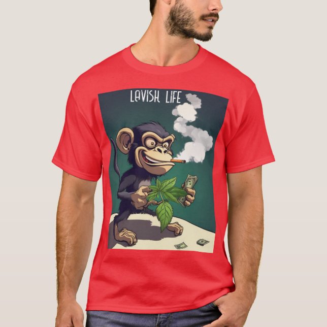 chemise Psycho Monkey Lavish T-Shirt  (Devant)