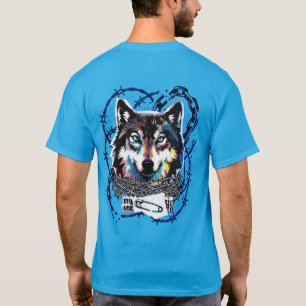 Chemise Punk Loup T-Shirt Graphique Streetwear Gru