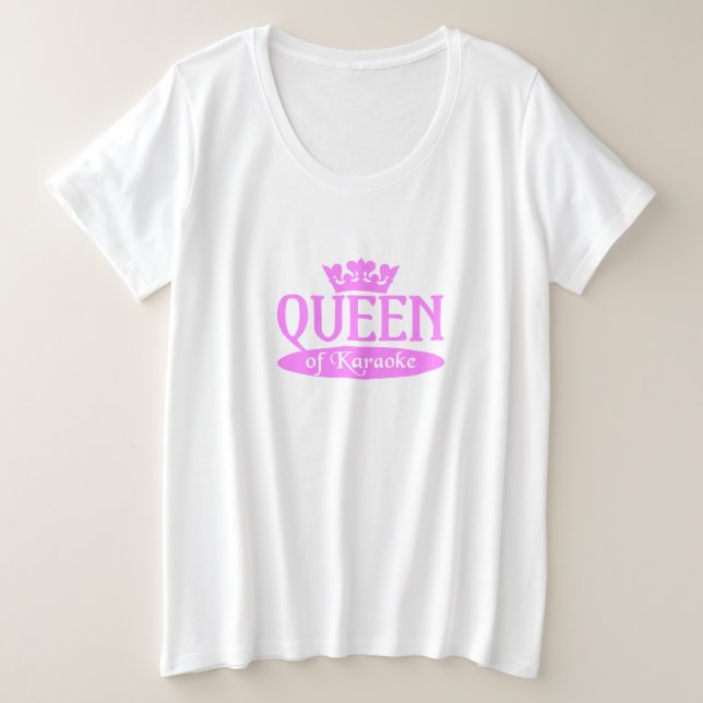 Chemise Queen of Karaoke - choisir style & couleur (Design devant)