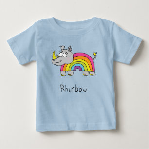 Chemise Rhinbow Rhino Rainbow pour bébé T-shirt en