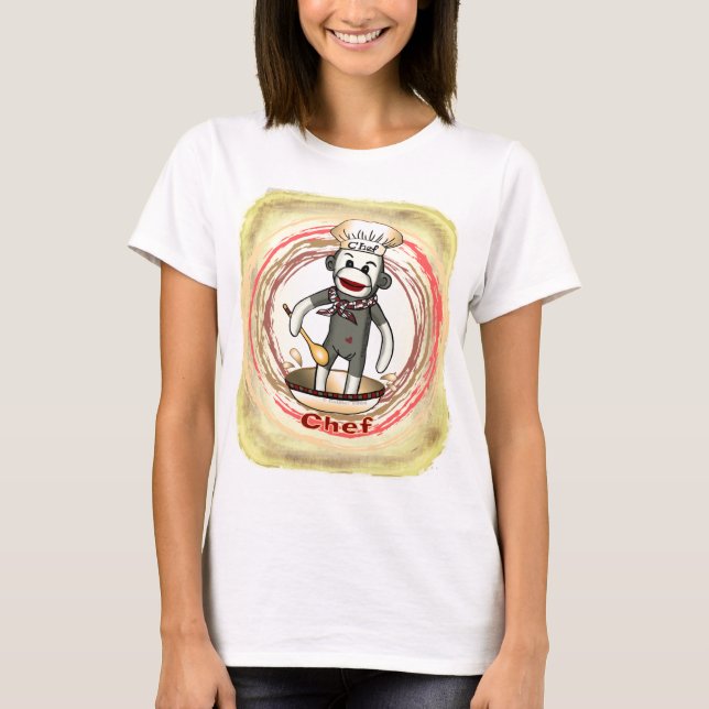  Chemise Sock Monkey Chef  T-Shirt (Devant)