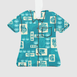 Chemise sous-marine hawaïenne de coquilles de bai