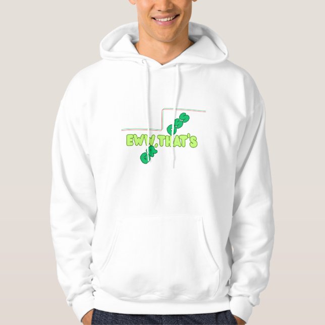 Chemise sweat à texte bulle amusant “Beurk, c'est  (Devant)