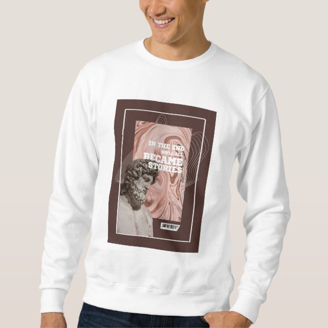 Chemise sweat à typographie « Nous deviendrons tou (Devant)