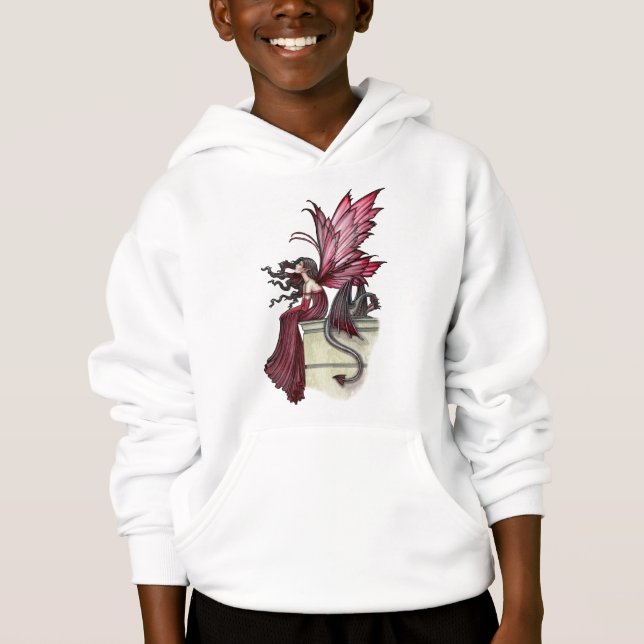 Chemise sweat Dragon Fée Filles par Molly Harrison (Devant)