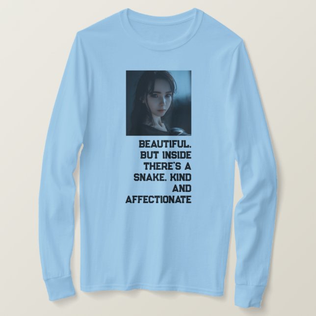 Chemise sweat photo serpent mignon drôle  (Design devant)