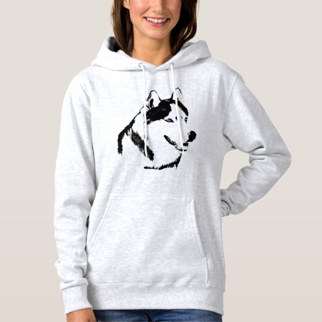 Chemise Sweat - shirt à capuche Husky Cachée Chemi (Devant)