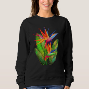 Chemise sweat Strelitzia fleur d'oiseau de paradis