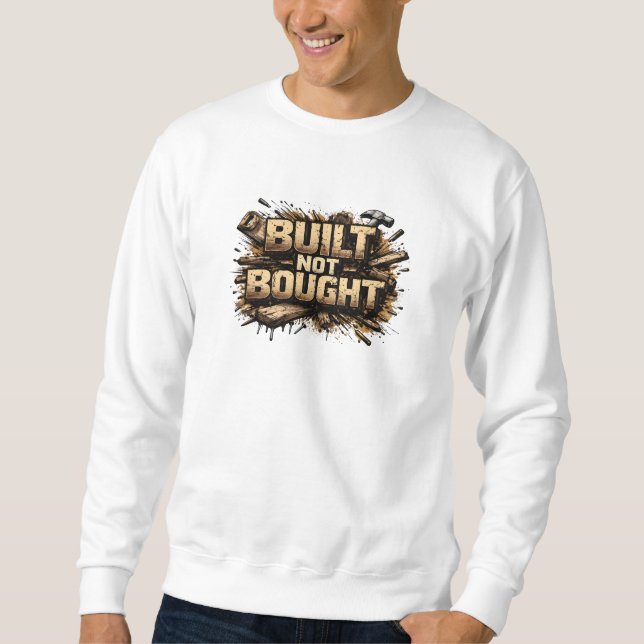 Chemise sweatshirt grunge Carpenter « Construit, p (Devant)