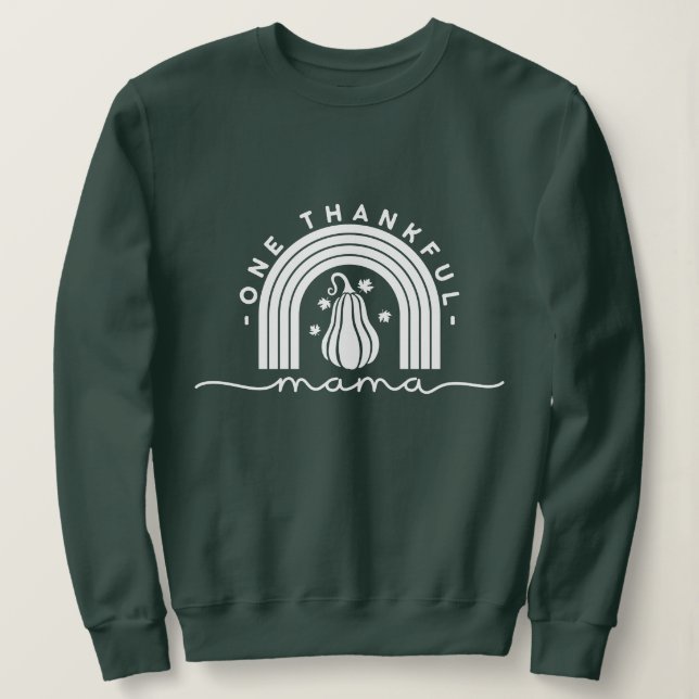 Chemise sweatshirt typographie Une Maman Reconnais (Design devant)