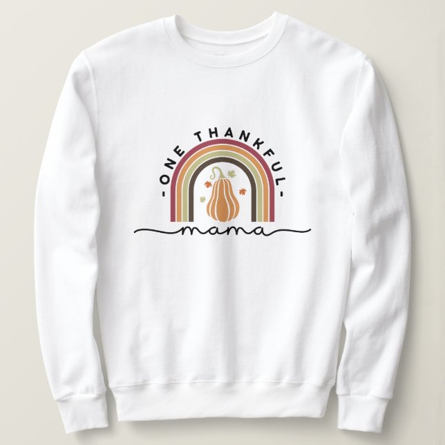 Chemise sweatshirt typographie Une Maman Reconnais (Design devant)