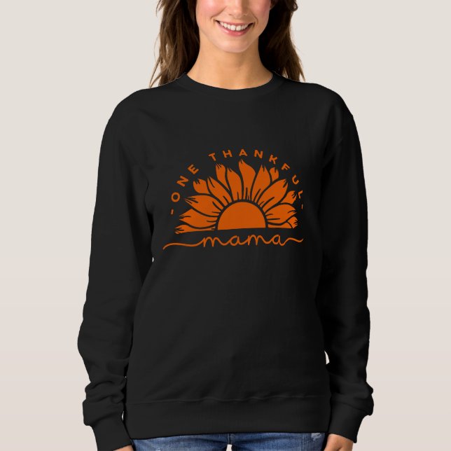 Chemise sweatshirt typographie Une Maman Reconnais (Devant)