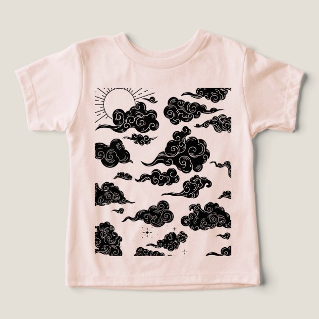 CHEMISE T ENFANT EN BAS ÂGE CENDRÉE FUMÉE (Design Recto)
