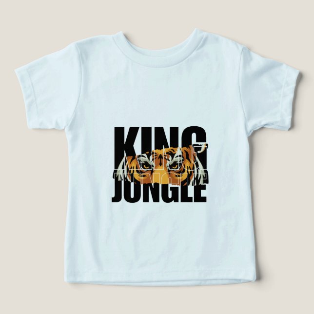 CHEMISE T KING JUNGLE POUR ENFANTS EN BAS ÂGE (Design Recto)