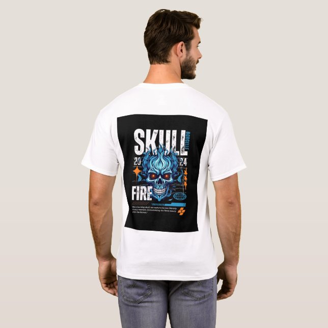 Chemise T-Shirt à impression arrière oversize Skul (Dos entier)