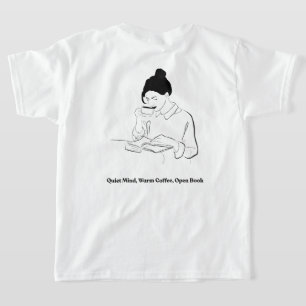 Chemise T-shirt à ligne artistique sur le livre et
