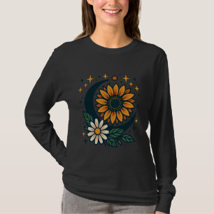 Chemise T-Shirt à Manches Longues Fleur Céleste