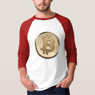 Chemise T-Shirt à manches Raglan Golden Bitcoin