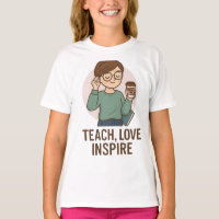 CHEMISE T-SHIRT À MESSAGE INSPIRANT POUR ENSEIGNAN
