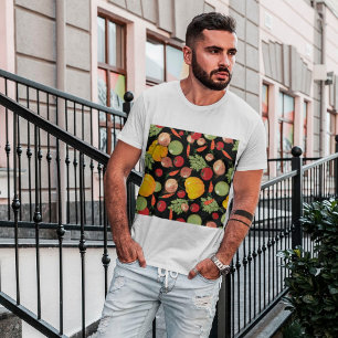 Chemise T-shirt à motif de légumes