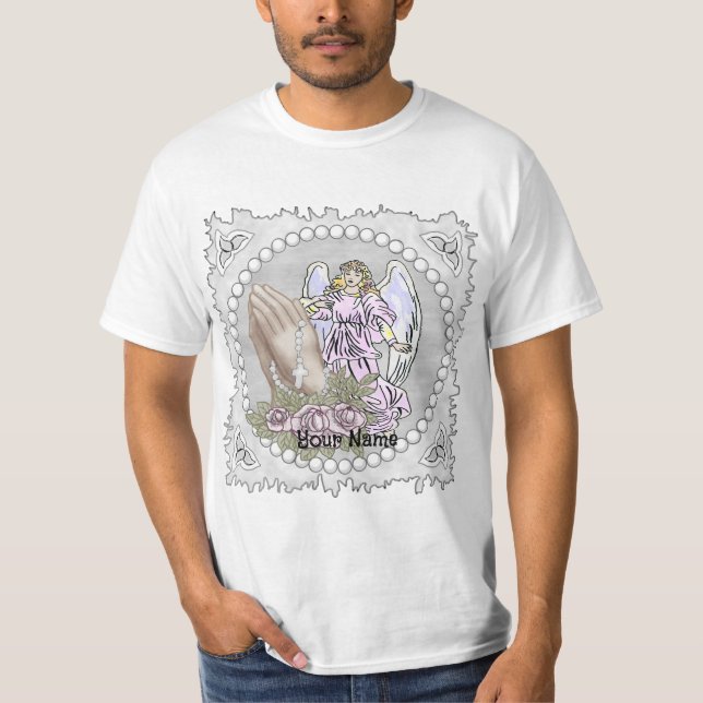 Chemise T-shirt Ange du Rosaire (Devant)