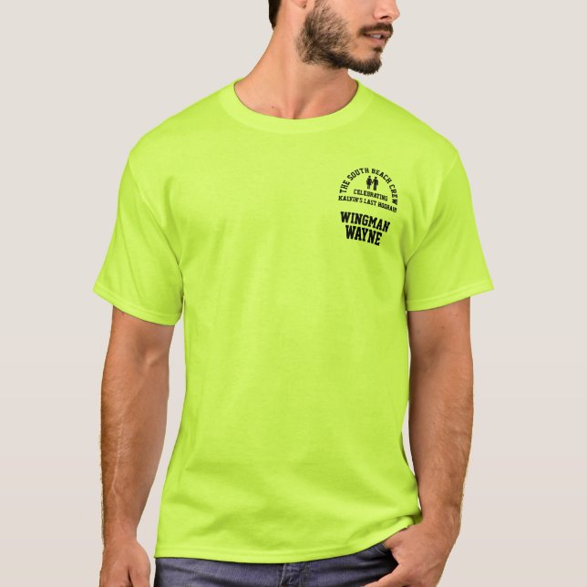 Chemise T-shirt avec nom et titre de l'équipe pour (Devant)