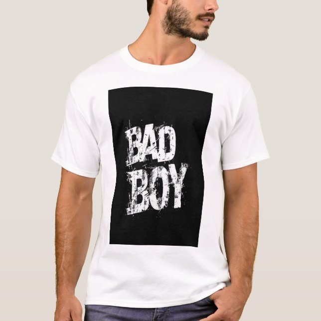 CHEMISE T-SHIRT AVEC TEXTE BAD BOY (Devant)