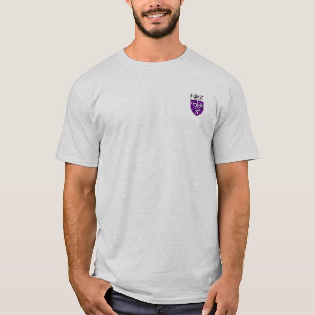 Chemise T-Shirt basique Hommes HSMSE en gris cendr (Devant)