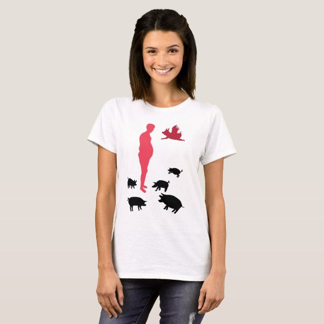 Chemise T-Shirt basique pour femmes de joyeux repa (Devant entier)
