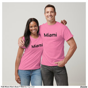 Chemise T-Shirt basique pour hommes de Pink Miami